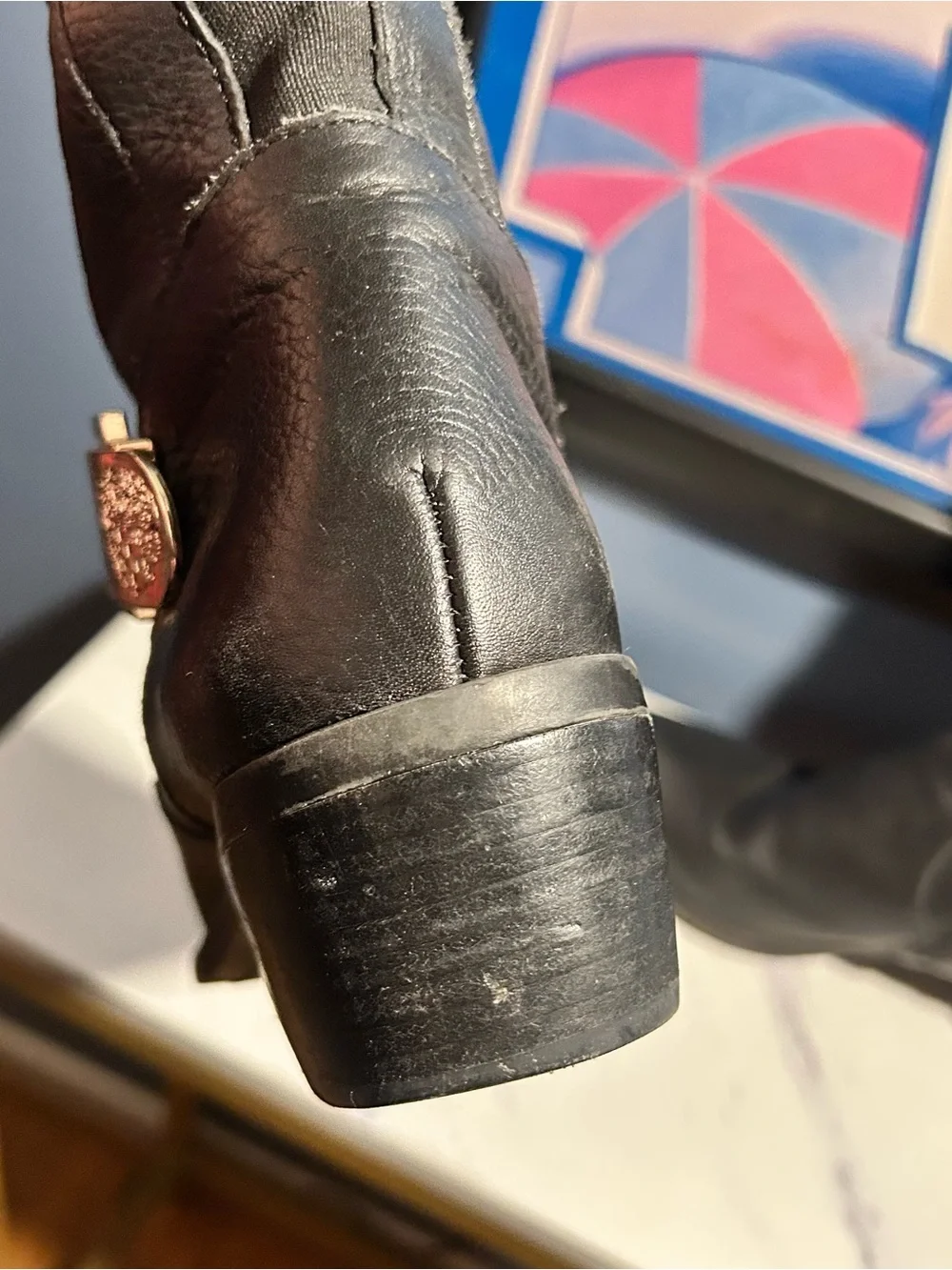 Vince Camuto Bocca Leather Zip Up boots